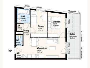 Dachgeschosswohnung in Lanzendorf